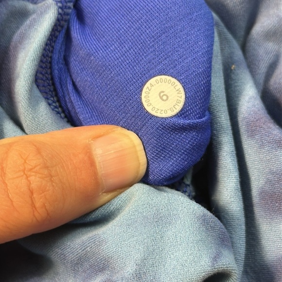 Lululemon Align Super High Rise Short Game Day Game Day Blue Multi - Picture 6 of 7